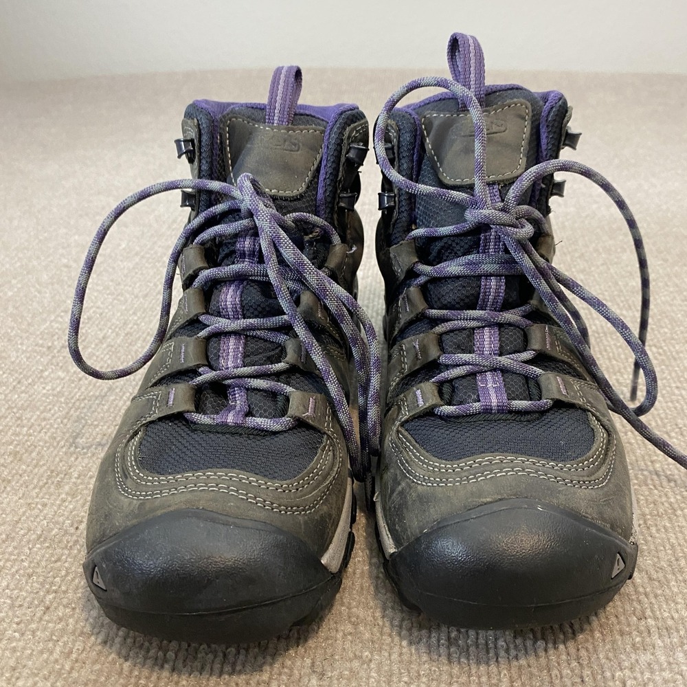 KEEN Boots Womens Size 8.5 Brown Leather Waterproof Ankle Hiking Lace Up 1017679 - Picture 5 of 11